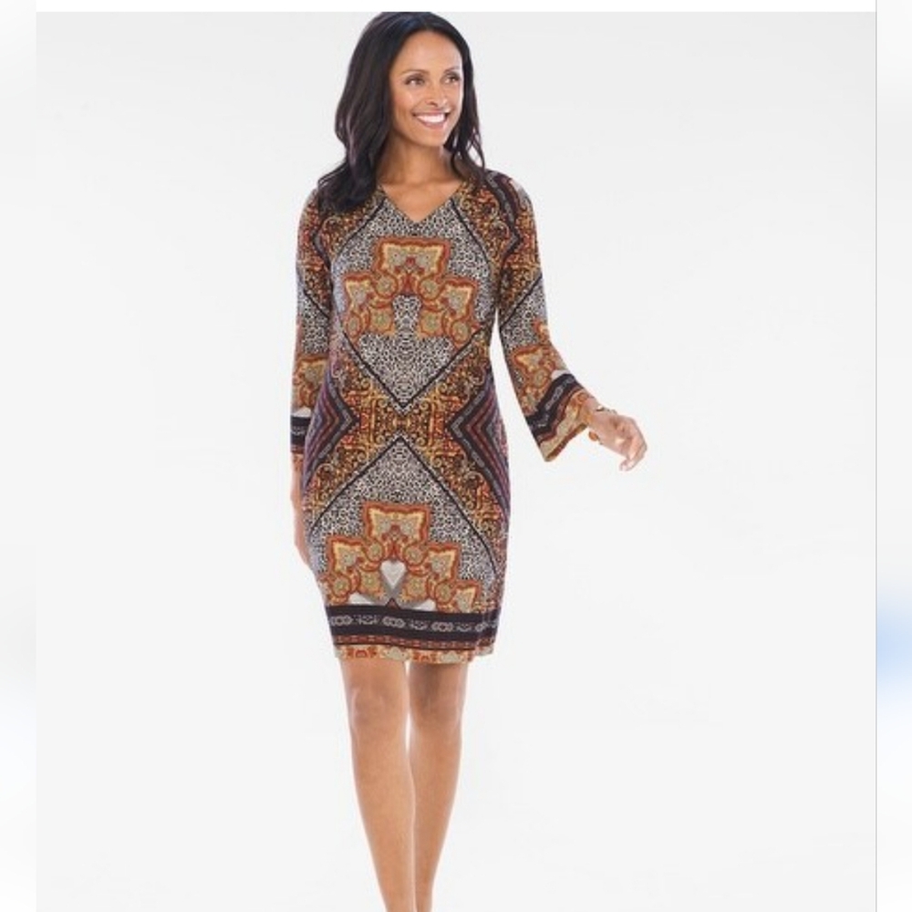 Chicos paisley print dress
